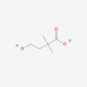 molecular formula C6H12O3 B3248571 4-Hydroxy-2,2-dimethylbutanoic acid CAS No. 187935-22-4