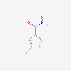 molecular formula C5H4INOS B3248572 5-Iodothiophene-3-carboxamide CAS No. 18800-08-3