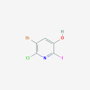 molecular formula C5H2BrClINO B3248575 5-Bromo-6-chloro-2-iodopyridin-3-ol CAS No. 188057-55-8