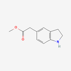 B3248582 Methyl 2-(2,3-dihydro-1H-indol-5-yl)acetate CAS No. 188111-62-8