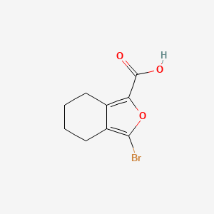 molecular formula C9H9BrO3 B3248611 3-bromo-4,5,6,7-tetrahydroisobenzofuran-1-carboxylic Acid CAS No. 188240-69-9