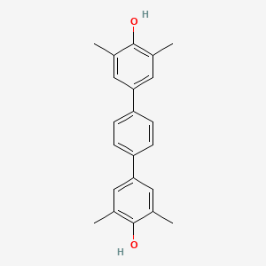 molecular formula C22H22O2 B3248615 3,3'',5,5''Tetramethyl-[1,1':4',1''-terphenyl]-4,4''-diol CAS No. 188297-32-7