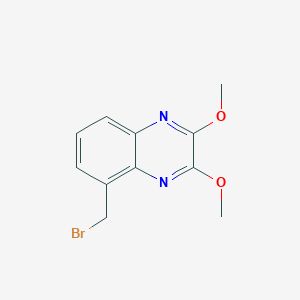 molecular formula C11H11BrN2O2 B3248683 5-Bromomethyl-2,3-dimethoxy-quinoxaline CAS No. 188699-57-2