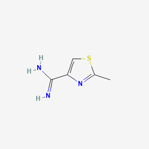 molecular formula C5H7N3S B3248693 2-Methylthiazole-4-carboximidamide CAS No. 18876-81-8