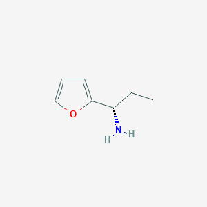 molecular formula C7H11NO B3248695 (1s)-1-(2-Furyl)propylamine CAS No. 188772-69-2