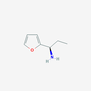 molecular formula C7H11NO B3248696 2-Furanmethanamine, alpha-ethyl-, (alphaR)- CAS No. 188772-70-5