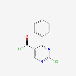 molecular formula C11H6Cl2N2O B3248702 2-Chloro-4-phenylpyrimidine-5-carbonyl chloride CAS No. 188781-14-8