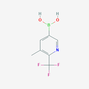 molecular formula C7H7BF3NO2 B3248731 3-甲基-2-三氟甲基吡啶-5-硼酸 CAS No. 1889221-03-7