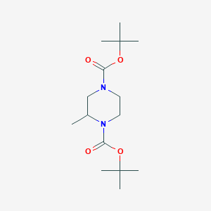 molecular formula C15H28N2O4 B3248739 1,4-Di-tert-butyl 2-methylpiperazine-1,4-dicarboxylate CAS No. 1889308-20-6