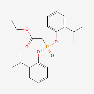 molecular formula C22H29O5P B3248750 Ethyl-di-(2-isopropylphenyl)phosphonoacetate CAS No. 188945-44-0