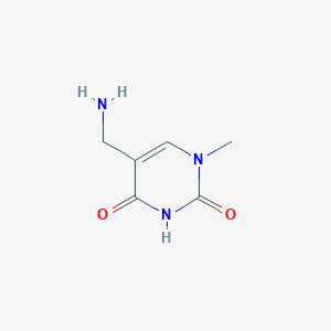 molecular formula C6H9N3O2 B3248754 5-(Aminomethyl)-1-methyl-1,2,3,4-tetrahydropyrimidine-2,4-dione CAS No. 1889906-57-3