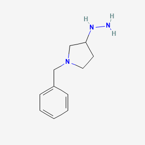 molecular formula C11H17N3 B3248757 1-Benzyl-3-hydrazinylpyrrolidine CAS No. 1890244-74-2