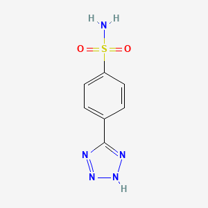 molecular formula C7H7N5O2S B3248772 4-(2H-tetrazol-5-yl)benzenesulfonamide CAS No. 189063-54-5
