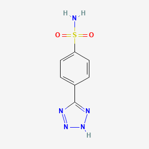 molecular formula C7H7N5O2S B3248772 4-(2H-1,2,3,4-tetrazol-5-yl)benzene-1-sulfonamide CAS No. 189063-54-5