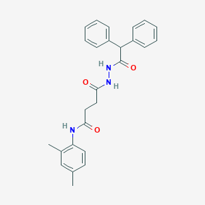 N-(2,4-Dimethyl-phenyl)-3-(N'-diphenylacetyl-hydrazinocarbonyl)-propionamide
