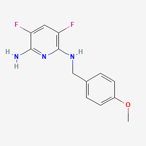 2-Amino-3,5-difluoro-6-(p-methoxybenzylamino)pyridine