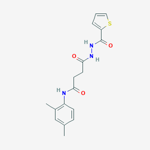 molecular formula C17H19N3O3S B324880 N-(2,4-dimethylphenyl)-4-oxo-4-[2-(2-thienylcarbonyl)hydrazino]butanamide 