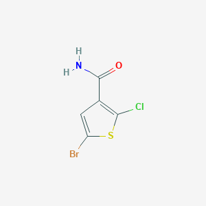 molecular formula C5H3BrClNOS B3248806 5-Bromo-2-chlorothiophene-3-carboxamide CAS No. 189330-33-4