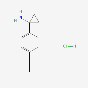 molecular formula C13H20ClN B3248819 1-(4-叔丁基苯基)环丙-1-胺盐酸盐 CAS No. 1895254-38-2