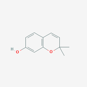 molecular formula C11H12O2 B3248882 7-羟基-2,2-二甲基色满烯 CAS No. 19012-97-6