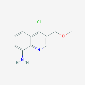 molecular formula C11H11ClN2O B3248889 4-Chloro-3-(methoxymethyl)quinolin-8-amine CAS No. 190139-07-2