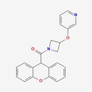molecular formula C22H18N2O3 B3248909 (3-(pyridin-3-yloxy)azetidin-1-yl)(9H-xanthen-9-yl)methanone CAS No. 1904317-22-1