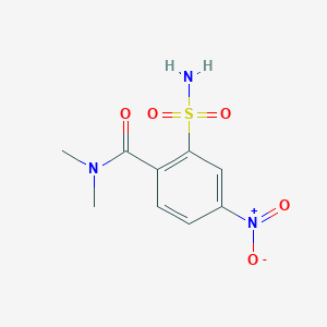 molecular formula C9H11N3O5S B3248926 N,N-二甲基-4-硝基-2-磺酰基苯甲酰胺 CAS No. 190520-68-4