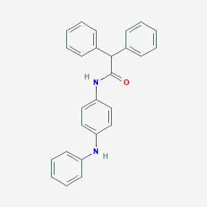 molecular formula C26H22N2O B324897 N-(4-anilinophenyl)-2,2-diphenylacetamide 