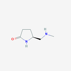 (5S)-5-[(methylamino)methyl]pyrrolidin-2-one