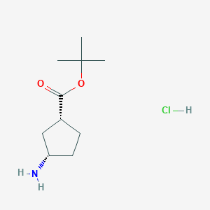 tert-butyl (1R,3S)-3-aminocyclopentane-1-carboxylate hydrochloride