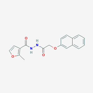 molecular formula C18H16N2O4 B324900 2-methyl-N'-[(2-naphthyloxy)acetyl]-3-furohydrazide 