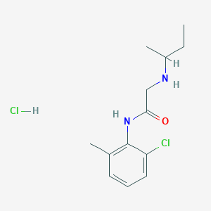 2-[(butan-2-yl)amino]-N-(2-chloro-6-methylphenyl)acetamide hydrochloride