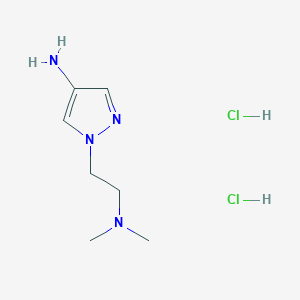molecular formula C7H16Cl2N4 B3249042 1-[2-(dimethylamino)ethyl]-1H-pyrazol-4-amine dihydrochloride CAS No. 1909328-09-1
