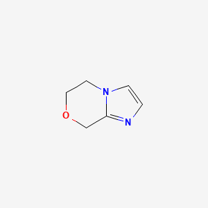 molecular formula C6H8N2O B3249052 5H,6H,8H-imidazo[2,1-c][1,4]oxazine CAS No. 1909336-22-6