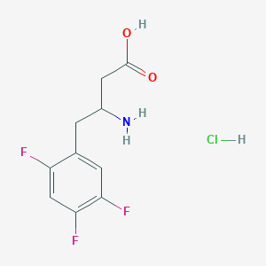 3-Amino-4-(2,4,5-trifluorophenyl)butanoic acid hydrochloride