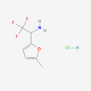 2,2,2-Trifluoro-1-(5-methylfuran-2-yl)ethan-1-amine hydrochloride