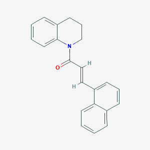 molecular formula C22H19NO B324908 1-[(2E)-3-(1-naphthyl)-2-propenoyl]-1,2,3,4-tetrahydroquinoline 