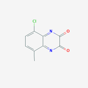 molecular formula C9H5ClN2O2 B3249104 2,3-Quinoxalinedione, 5-chloro-1,4-dihydro-8-methyl- CAS No. 191217-63-7
