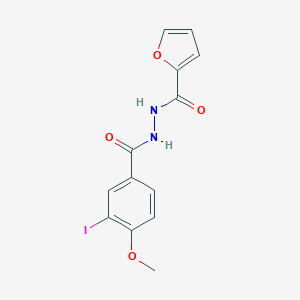 molecular formula C13H11IN2O4 B324911 N'-(3-iodo-4-methoxybenzoyl)-2-furohydrazide 
