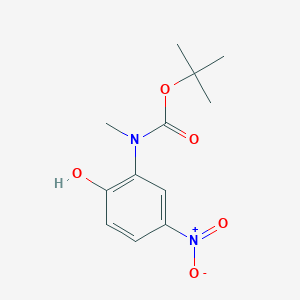 molecular formula C12H16N2O5 B3249133 2-(N-BOC,N-methylamino)-4-nitrophenol CAS No. 191352-28-0