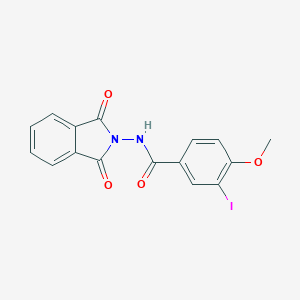 molecular formula C16H11IN2O4 B324914 N-(1,3-dioxo-1,3-dihydro-2H-isoindol-2-yl)-3-iodo-4-methoxybenzamide 