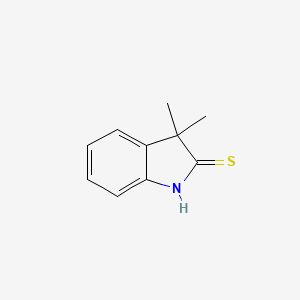 molecular formula C10H11NS B3249146 3,3-二甲基吲哚啉-2-硫酮 CAS No. 19155-25-0