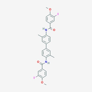 molecular formula C30H26I2N2O4 B324919 N,N'-(3,3'-dimethyl-4,4'-biphenyldiyl)bis(3-iodo-4-methoxybenzamide) 