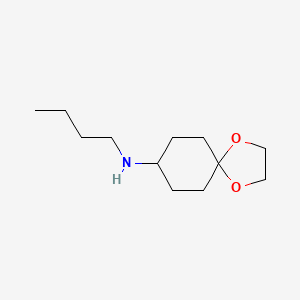 molecular formula C12H23NO2 B3249195 n-Butyl-1,4-dioxaspiro[4.5]decan-8-amine CAS No. 192373-08-3