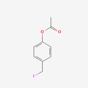 molecular formula C9H9IO2 B3249198 4-(碘甲基)苯乙酸 CAS No. 19260-33-4