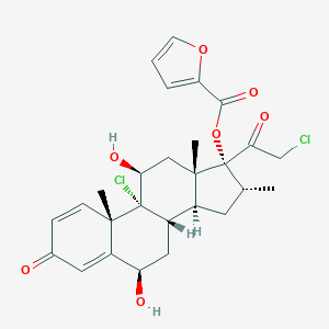molecular formula C27H30Cl2O7 B032492 6β-羟基糠酸莫米松酯 CAS No. 132160-74-8