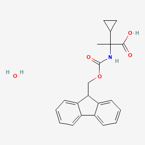 molecular formula C21H23NO5 B3249206 Fmoc-alpha-cyclopropyl-D-Ala-OH HO CAS No. 1926163-86-1