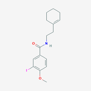 molecular formula C16H20INO2 B324922 N-[2-(1-cyclohexen-1-yl)ethyl]-3-iodo-4-methoxybenzamide 