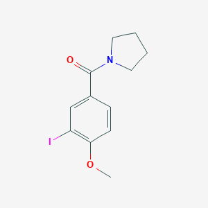 molecular formula C12H14INO2 B324925 1-(3-Iodo-4-methoxybenzoyl)pyrrolidine 