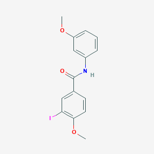 molecular formula C15H14INO3 B324929 3-iodo-4-methoxy-N-(3-methoxyphenyl)benzamide 